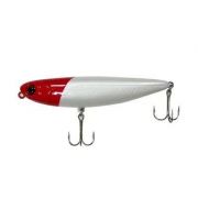 Isca artificial de meia água e ação rápida Pesca Brasil Da Vinci 12,4g e 90mm Vermelho e branco