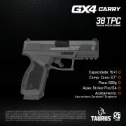 Pistola GX4 Carry Graphene 38 TPC - Edição 85 Anos Limitada