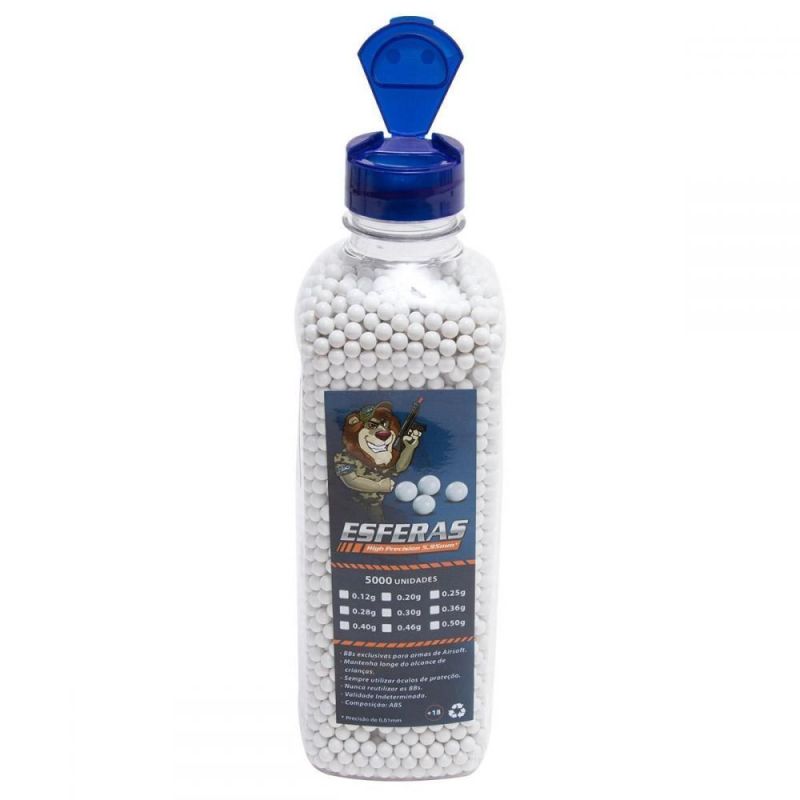 BB Leão 0.30g 6mm Branca - 5000un - Imagem 2