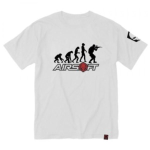 Camiseta Estampada Evolução do Airsoft