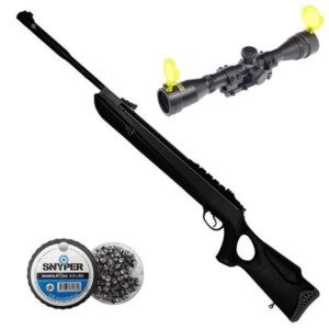 Carabina de press&atilde;o Hatsan HT 130 5,5mm 75kg + Luneta Gold Crown 4x32