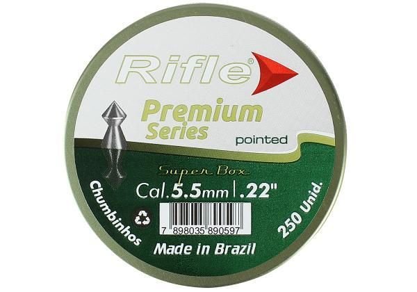 Chumbinho Rifle Premium Pointed Super Box 5.5mm 250un