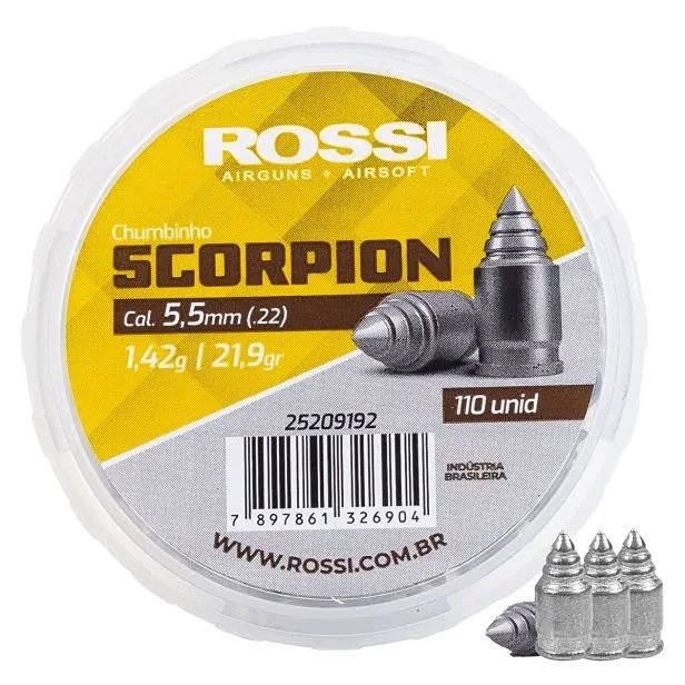 Chumbinho Rossi Scorpion 5,5mm 110un - Imagem 2
