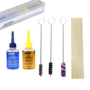 Kit De Limpeza Manuten&ccedil;&atilde;o Armas Curtas Rev&oacute;lver Pistola Calibre .38, 380, 357, 9mm