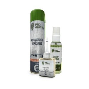 Kit Tactical Prote&ccedil;&atilde;o Shield - Solvente Ecol&oacute;gico &ndash; 60ml / Lubrificante com PTFE &ndash; 35ml / Prote&ccedil;&atilde;o T