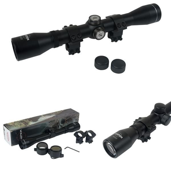 Luneta Rifle Scope Mira 4x32 Zoom Fixo Sniper, Carabina, Airsoft