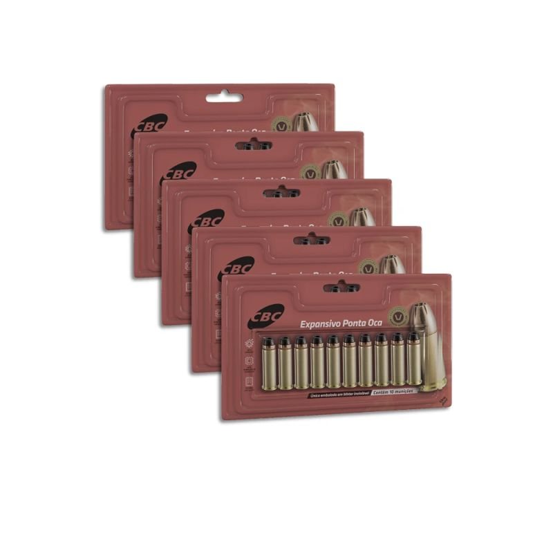 Munição CBC .38 SPL EXPO +P 158gr Blister Cartela - 50un