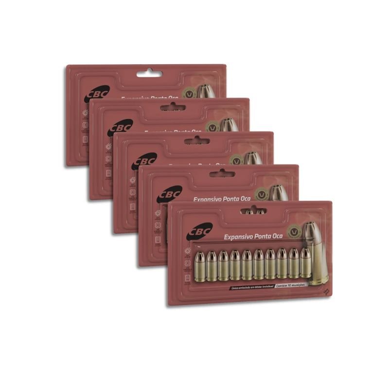 Munição CBC .380 Auto EXPO 95GR Blister Cartela - 50un