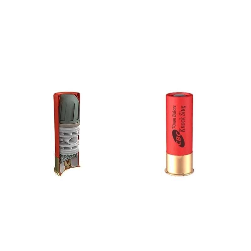 Munição CBC Calibre 12 Câmara 70mm Balote Knock Slug - KNOCK VELOX - 50un - Imagem 2