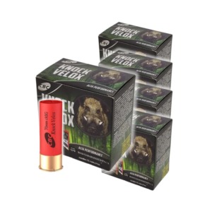 Munição CBC Calibre 12 Câmara 70mm Chumbo SG -  KNOCK VELOX - 125UN