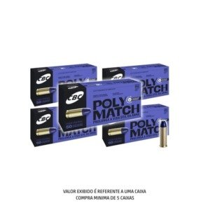 Munição CBC Polymatch 38 TPC 124gr - CX 250un - 5 Caixas