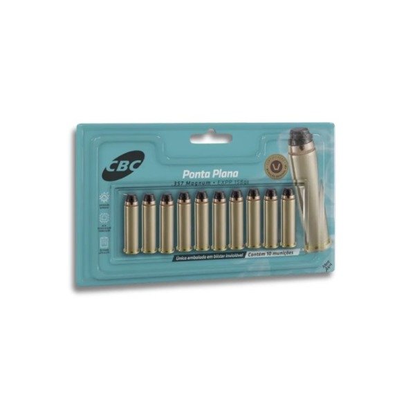 Munição CBC 357 Magnum EXPP 158gr Blister Cartela – 10un