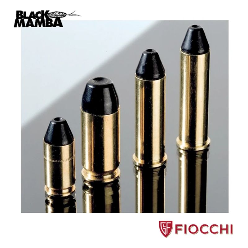 Munição Fiocchi Cal 9mm FMJTC Black Mamba 100GR CX 50 - Imagem 2