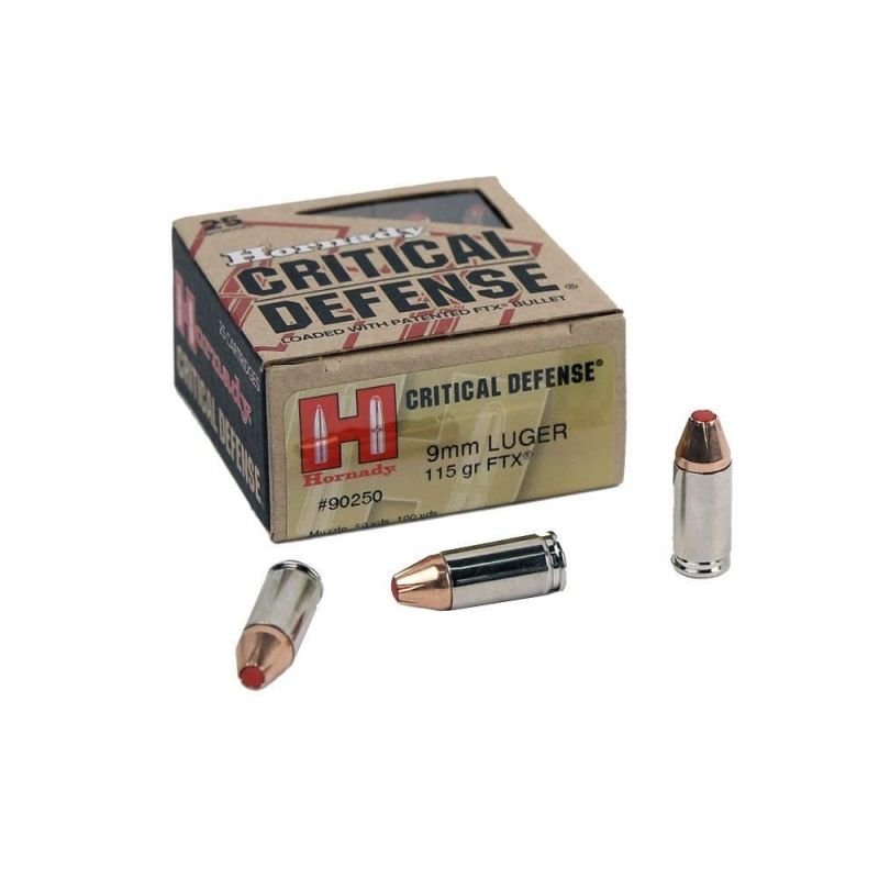 Munição Hornady .45ACP FTX 185gr Critical Defense - 20rds