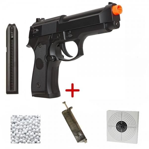 Pistola Airsoft Beretta M92F Semi-metal - AEP - Imagem 3
