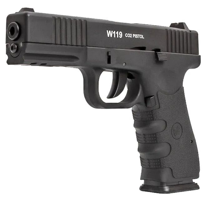Pistola de Pressão Co2 Glock W119 BlowBack 4.5mm - Imagem 2