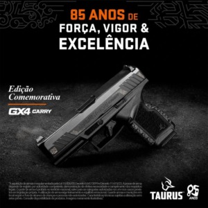 Pistola GX4 Carry Graphene Calibre 38TPC - Edi&ccedil;&atilde;o 85 Anos Limitada