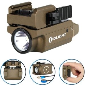 Lanterna Olight PL-Mini 2 Valkyrie 600 Lúmens 100 Metros - Desert Tan