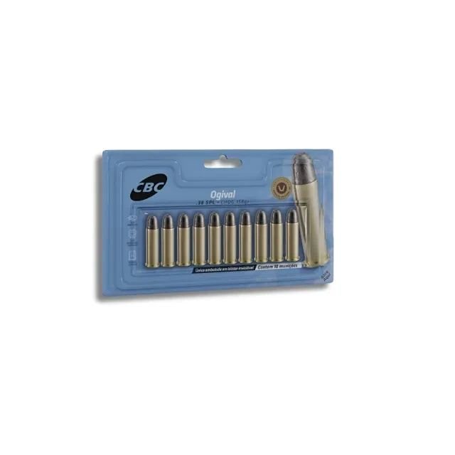 Munição CBC .38 SPL CHOG 158gr Blister Cartela - 250un - Imagem 3