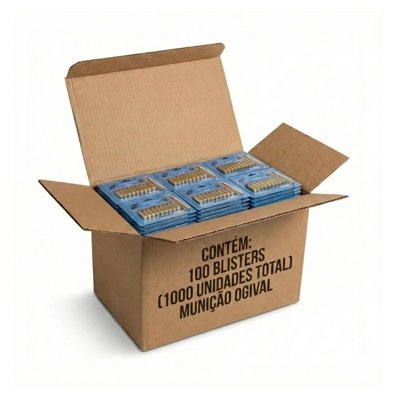 Munição CBC Calibre 38 TPC ETOG 124GR Blister Cartela - 1000un