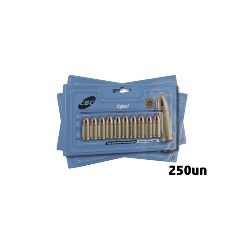 Munição CBC Calibre 38 TPC ETOG 124GR Blister Cartela - 250un - Imagem 3
