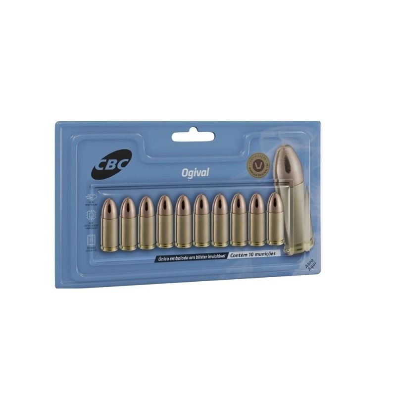 Munição CBC Calibre 38 TPC ETOG 124GR Blister Cartela - 500un - Imagem 3