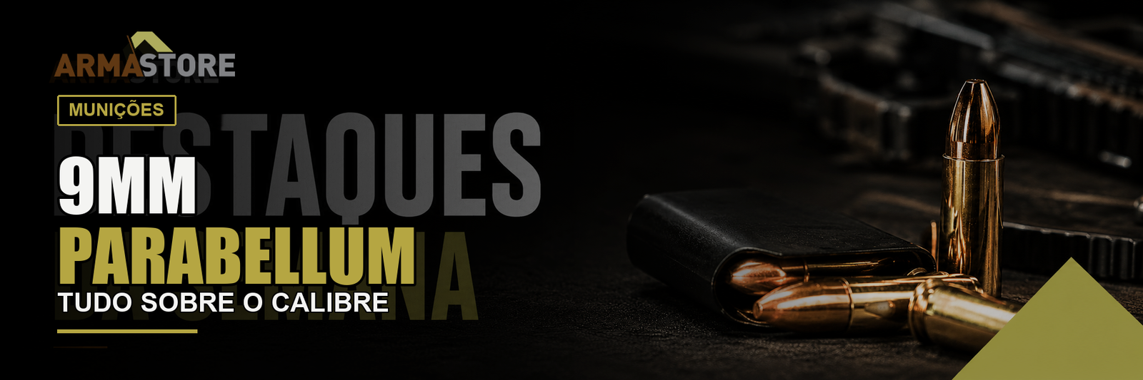 Banner do artigo Tudo sobre o calibre 9mm Parabellum