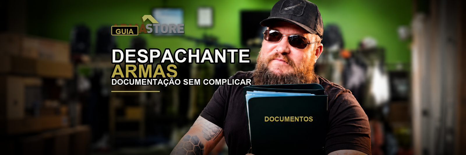 Banner final do artigo despachante de armas