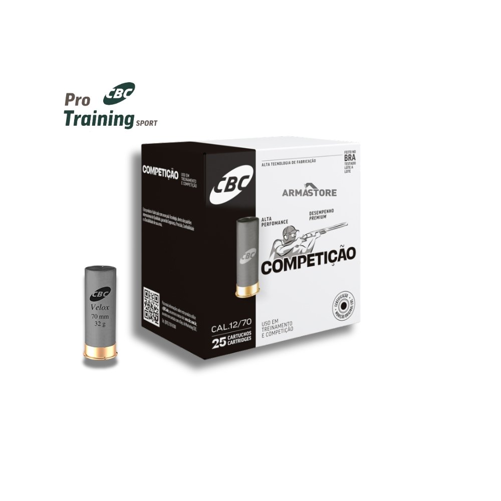 Munição CBC Cal. 12/70 CH-7 1/2 T200 Light 32g - 25un
