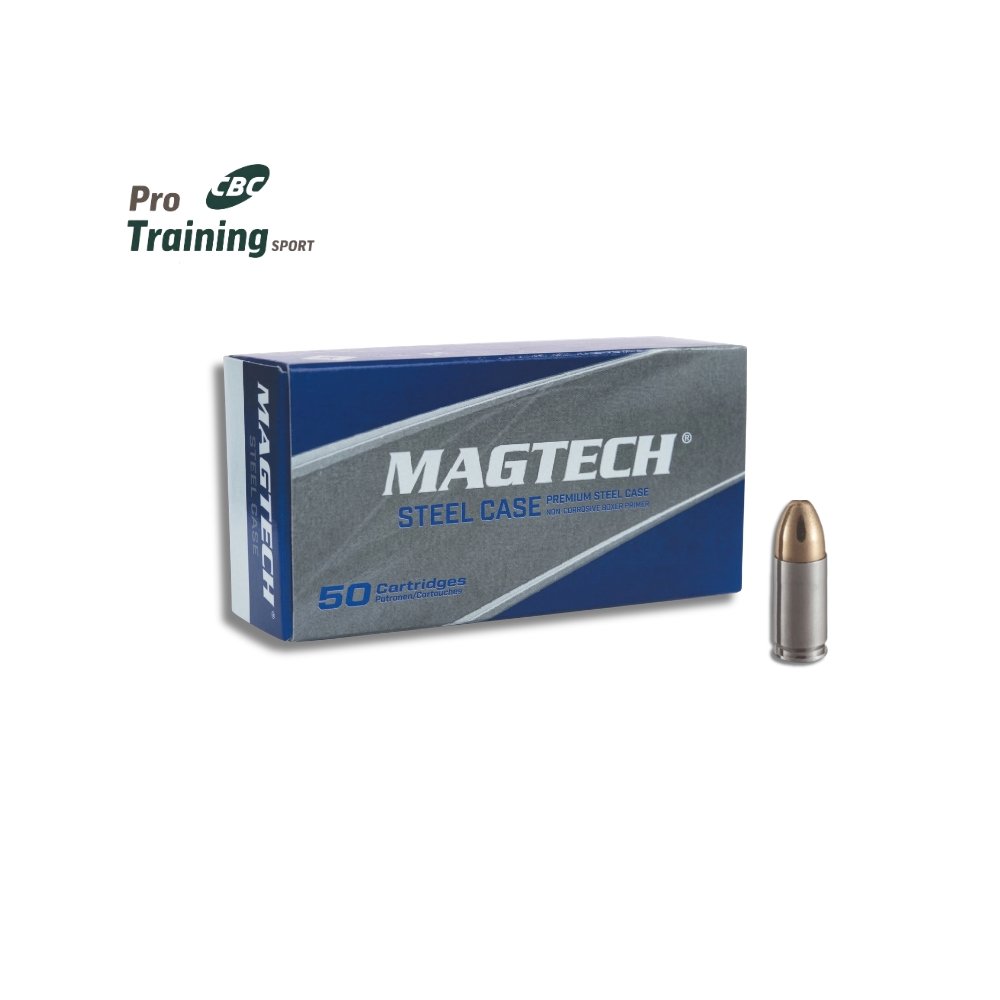 Munição Magtech 9mm Steel Case 124gr - 50un