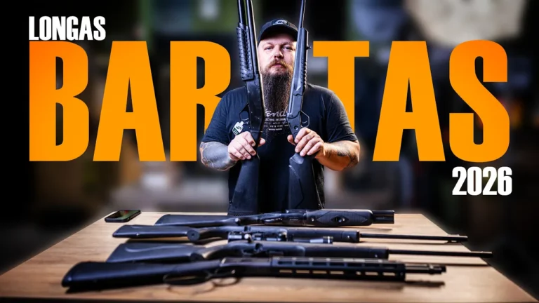Thumbnail do vídeo Armas Longas mais Baratas em 2026 da Arma Store