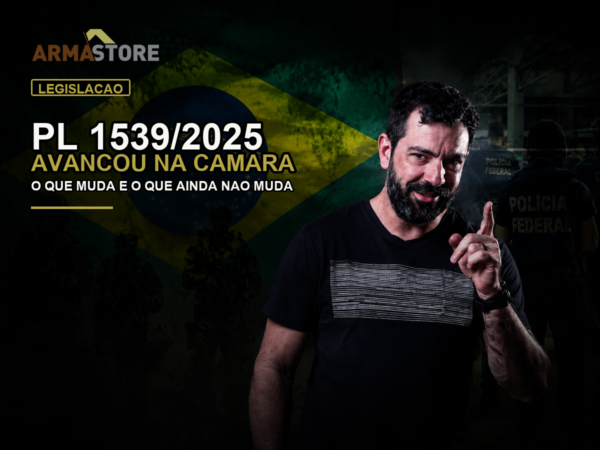 PL 1539/2025: posse e porte de armas avançam na Câmara