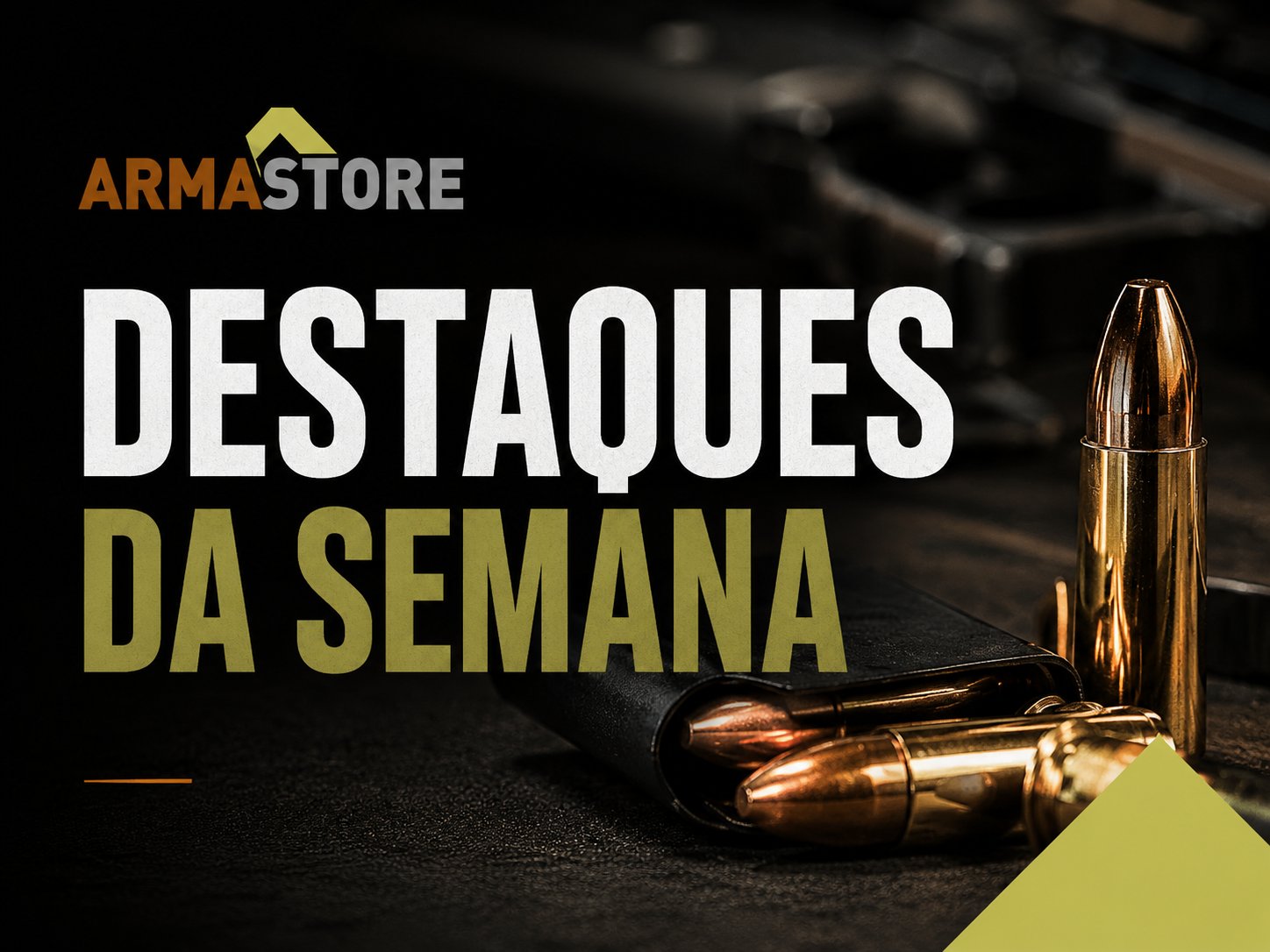 Banner Fique atualizado da Arma Store sobre legislação de armas no Brasil