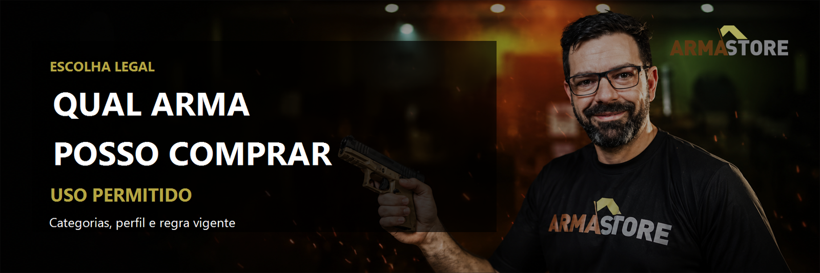 Qual arma posso comprar legalmente no Brasil? (banner editorial)