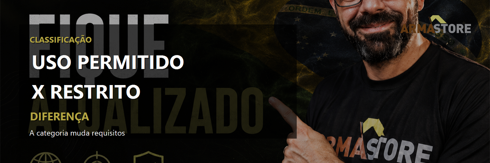Arma de uso permitido x uso restrito: qual a diferença? (banner editorial)