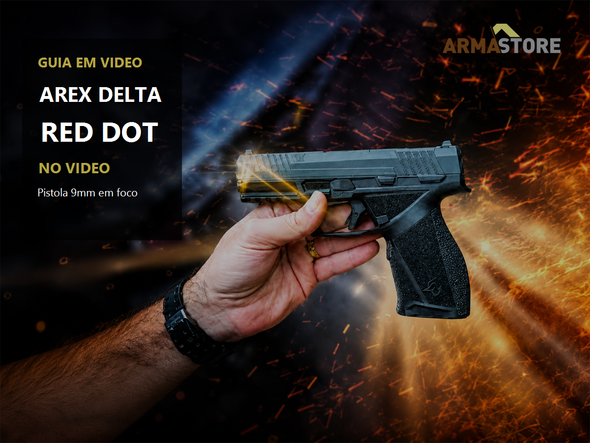 Arex Delta no vídeo: red dot e como comparar no 9mm