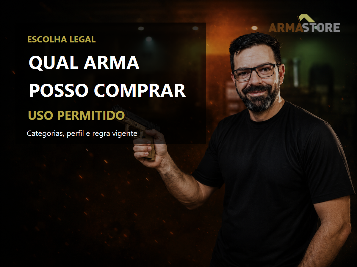 Qual arma posso comprar legalmente no Brasil?