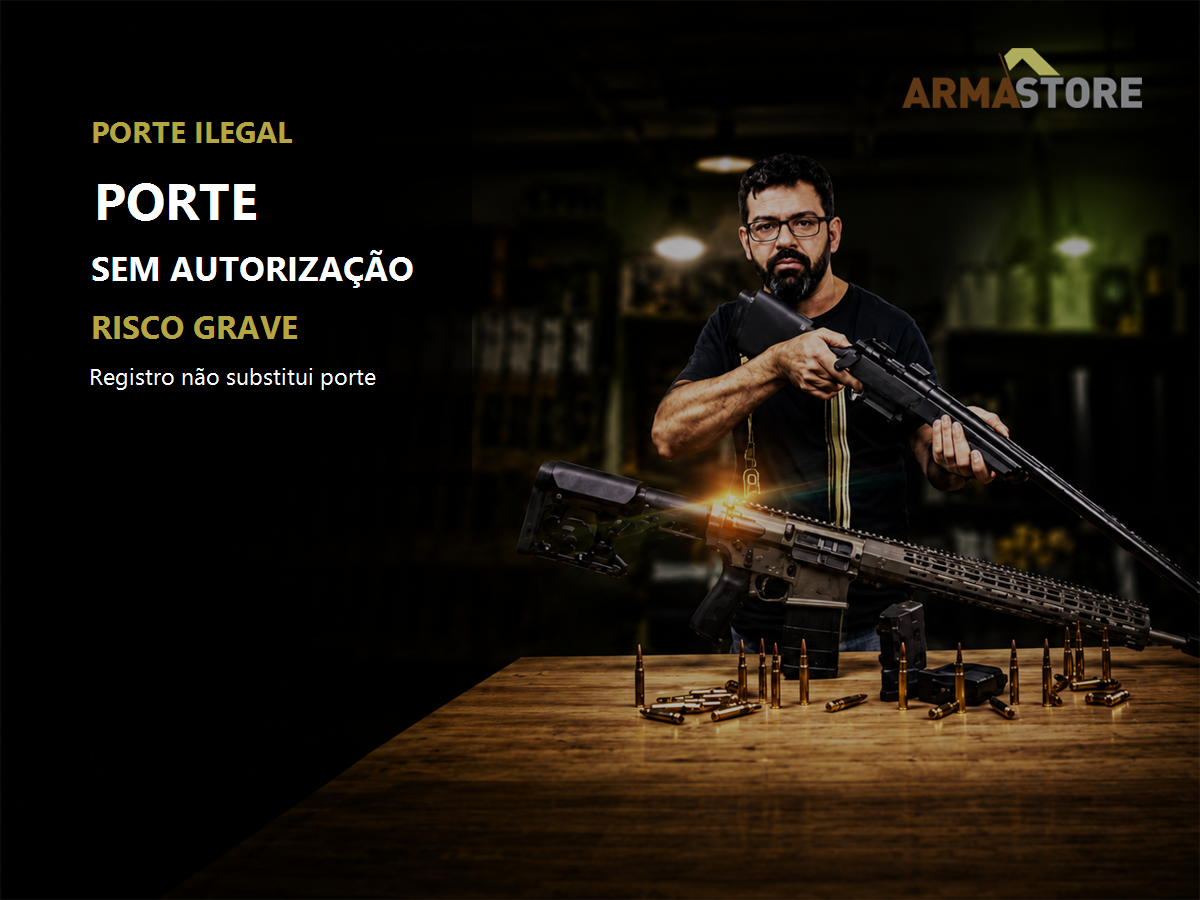 O que acontece se eu portar arma sem porte?