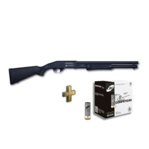 Espingarda CBC Pump Military 3.0 Coronha Fixa Calibre 12 Cano 19" Sem acessórios