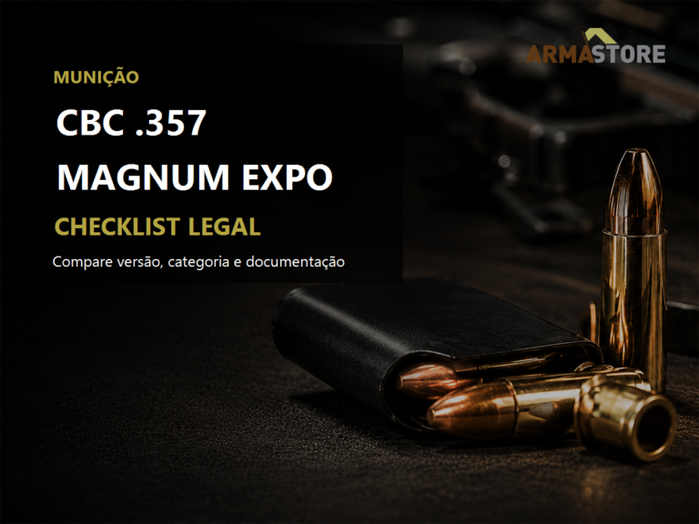 Arte editorial da Arma Store sobre Munição CBC .357 Magnum EXPO 158gr
